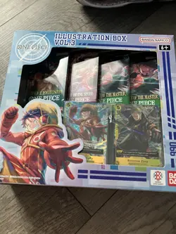 Bandai One Piece Trading Card Game Illustration Box Vol 3 + 4 SEALED IN HAND SDS - Image 2