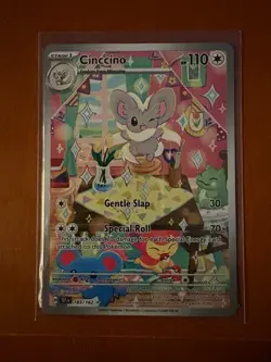 Pokemon TCG Cinccino Full Art Holo Card Temporal Forces 183/162 - Image 1