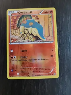 Pokemon XY Breakthrough Cyndaquil Reverse Holo Card 18/162 NM Condition - Image 1