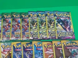 Assorted 32 Sealed Pokemon 3 Card Mini Booster Packs Lot XY Ancient Sun&Moon New - Image 4