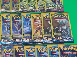 Assorted 32 Sealed Pokemon 3 Card Mini Booster Packs Lot XY Ancient Sun&Moon New - Image 5