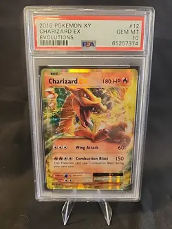 Charizard EX XY Evolutions Holo Rare Pokemon Card PSA 10 Gem Mint 12/108 - Image 1