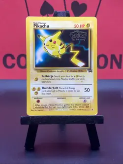 Pikachu 4/53 Black Star Rare Promo WOTC Pokemon Card MP - Image 2