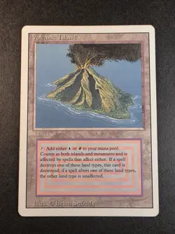 Volcanic Island Revised MTG Magic the Gathering - HP - 1994 - Image 1