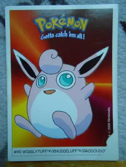 GRODOUDOU/WIGGLYTUFF #40 - DUNKIN BOOMER 2000 - POKEMON - ETAT MOYEN - Image 1