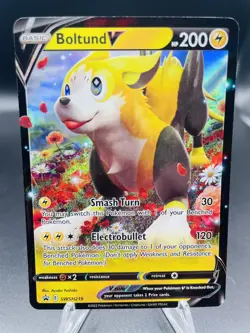 Pokemon Boltund V SWSH219 Sword & Shield Holo Black Star Promo NM - Image 1