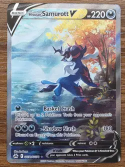 Pokemon Hisuian Samurott V GG51/GG70 Crown Zenith: Galarian Gallery Holo NM - Image 1