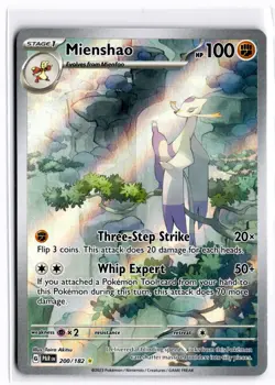 2023 TCG Pokemon #200 Mienshao 200/182 Holo Illustration Rare Paradox Rift - Image 1