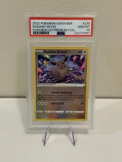 Pokemon GO 2022 SWSH Radiant Eevee BSP Promo SWSH230 PSA 10 GEM MINT - Image 1