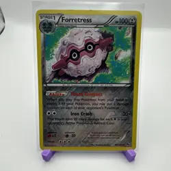 Pokemon TCG Forretress 60/106 Flashfire Reverse Holo Rare Lightly Played - Image 1