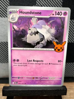 Pokemon TCG: Houndstone 43/91, 2024 Trick Or Trade - Image 1