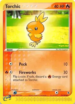 Torchic 73 EX Battle Stadium Pokemon 001370 - Image 1
