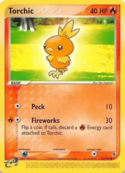 Torchic 73 EX Battle Stadium Pokemon 001373 - Image 1