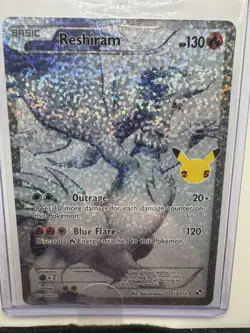 Reshiram 113/114 Celebrations Classic Collection Pokemon 2021 Full Art - Image 1