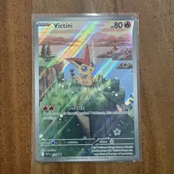 Pokemon TCG Victini SVP 208 Black Star Promo Illustration Near Mint Condition - Image 1