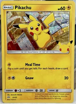 Pokemon TCG Pikachu 25/25 McDonald's 25th Anniversary Promo: Holo NM - Image 1