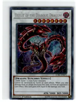 Yu-Gi-Oh! Beelze of The Diabolic Dragons Ultra Rare LCKC-EN071 Lightly Played - Image 1