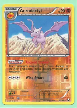 AERODACTYL & OLD AMBER AERODACTYL- 2 DARK EXPLORERS Pokemon Cards-REV HOLO NM/M - Image 2