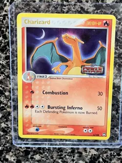 Pokemon Card Charizard 6/102 Reverse Holo Rare ex Power Keepers Stamped - Image 1
