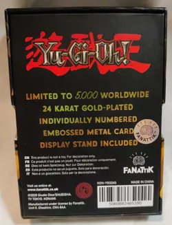 Dark Magician Girl - Yu-Gi-Oh - 24 Karat Gold Plated Card Limited Edition - Image 4