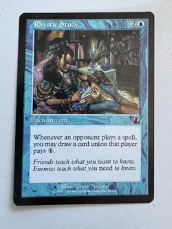 MTG Magic The Gathering Rhystic Study Prophecy Regular - Image 1