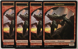 MTG 4X ELEMENTAL 009/016 ULTIMATE MASTERS TOKEN NEAR MINT-PLAYSET - Image 1