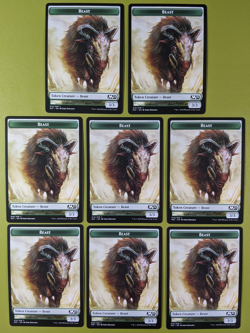 8 Beast Token Core Set 2021 (M21) Magic the Gathering MTG 8 - Image 1
