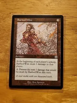 Barbed Wire - Mercadian Masques - MTG Magic - Uncommon - Artifact - Image 1