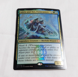 MTG Commander 2021 ADRIX AND NEV TWINCASTERS Foil Mythic NM WotC 2021 - Image 1