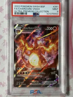 Pokemon Charizard VMax SWSH261 Black Star Promo Ultra Premium Collection PSA 9 - Image 1