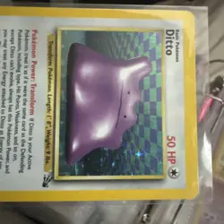 Pokemon TCG Ditto Fossil 3/62 Holo 1999-2000 Wizards Base Set Copyright Holo... - Image 4