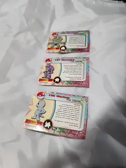 1999 Topps Pokemon Lot (3) Machop + Machoke + Machamp Series 1 Non Holo - Image 5