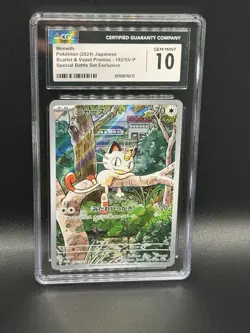 Pokemon Scarlet & Violet Promos Meowth #192 SV-P CGC 10 Gem Mint - Image 1