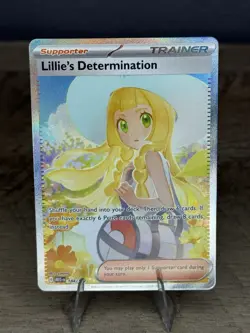 Pokemon Lillie's Determination SIR 184/132 Mega Evolution ENGLISH Pack Fresh - Image 1