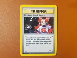 Rocket's Sneak Attack 16/82 Pokemon TCG Team Rocket Unlimited Holo Rare (NM-LP) - Image 1