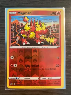 Pokemon TCG S&S Rebel Clash - Magmar 029/192 Reverse Holo Common *PACK FRESH* - Image 1