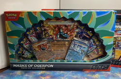 Pokemon Cynthia's Garchomp ex Premium And Masks of Ogerpon Box Factory Sealed - Image 3