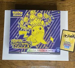 POKEMON TCG SCARLET & VIOLET SURGING SPARKS ELITE TRAINER BOX FACTORY SEALED ETB - Image 1