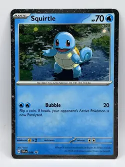 Squirtle Cosmos Holo Black Star Promo SVP048 Scarlet & Violet Pokemon 2023 - Image 1