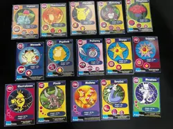 PokeTrivia Burger King 1999 15 Card A lot Charmander/Pikachu - Image 1