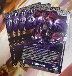 Digimon Card Game Lilithmon EX10-058 R Foil Playset Of 4 - Image 1