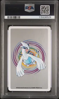 2000 POKEMON SILVER VERSION PLAYING CARDS ACE OF SPADES #249 LUGIA PSA 10 - Image 2