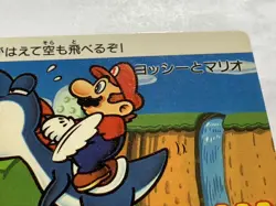 Super Mario World Card Nintendo made in Japan Banpresto 1991 Vintage No.14 F/S - Image 4