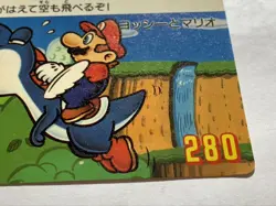 Super Mario World Card Nintendo made in Japan Banpresto 1991 Vintage No.14 F/S - Image 5