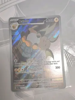 Pokemon TCG Raichu Holo 211/193 Illustration Card Paldea Evolved Near Mint - Image 1