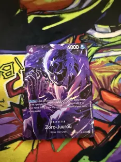 One Piece Card Game Zoro-Juurou ST18-004 Super Rare English Edition SP - Image 1