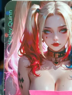 1/1 Only 1 Made Harley Quinn F/N NSFW Spicy Topless Lonestar Customs Waifu Card - Image 2