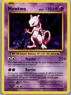 Mewtwo 51/108 Holo XY - Evolutions - Pokemon Card - NM - Image 1