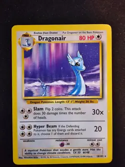 Pokemon TCG Dragonair Base Set Unlimited Rare Card 18/102 LP - Image 1