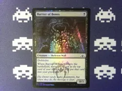 Foil Barrier of Bones Guilds of Ravnica - Magic the Gathering MTG Black - Image 1